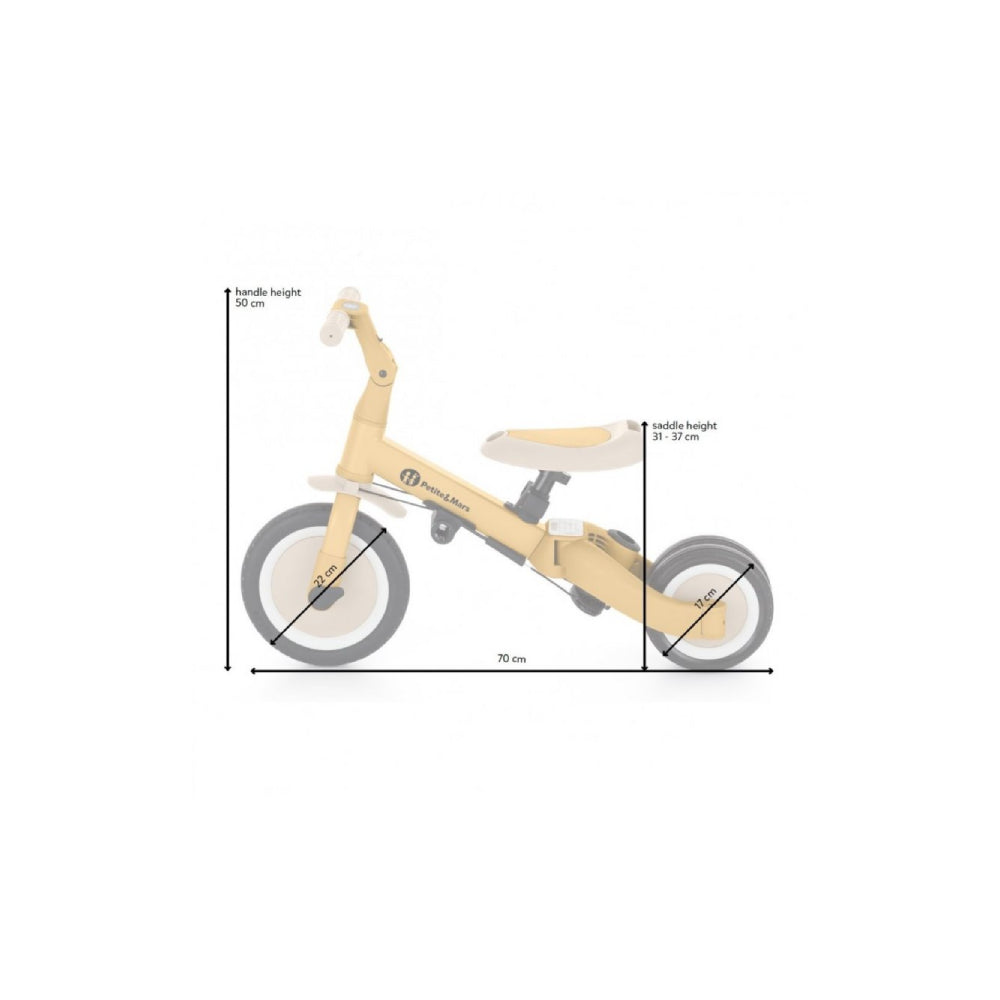 PETITE&MARS Tricikl Turbo 5 u 1, Desert Sand
