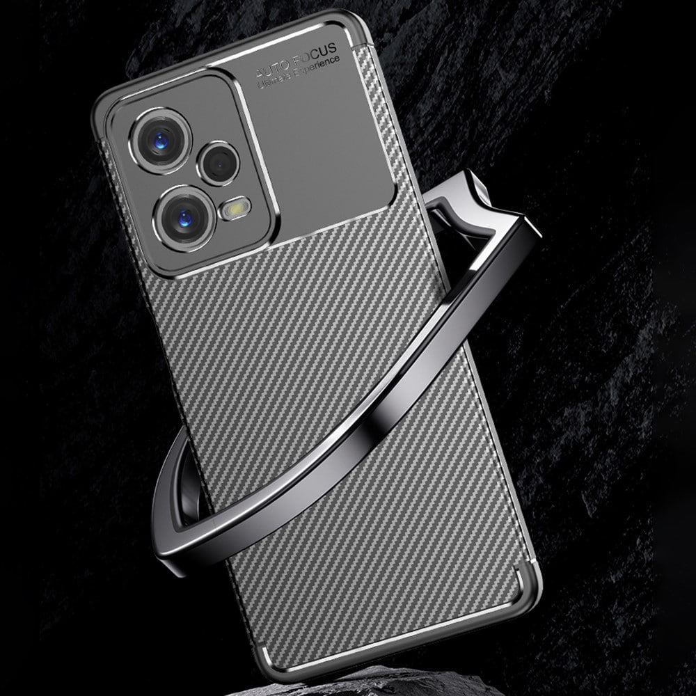 Techsuit – CarbonFiber maska za Xiaomi Redmi Note 12 5G / Poco X5 – crna