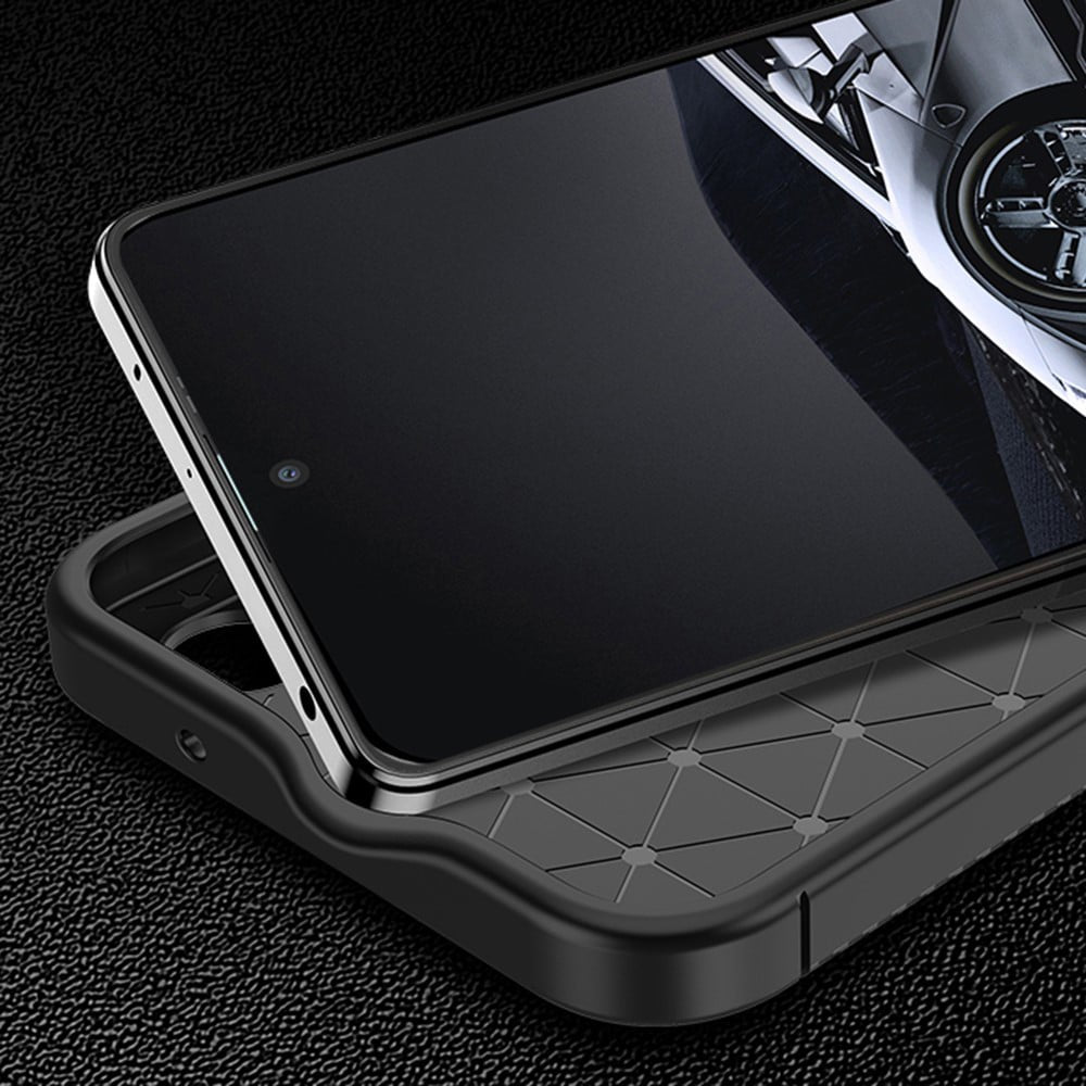 Techsuit – CarbonFiber maska za Xiaomi Redmi Note 12 5G / Poco X5 – crna