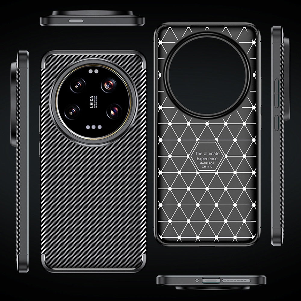 Techsuit – CarbonFiber maska za Xiaomi 13 Ultra – crna