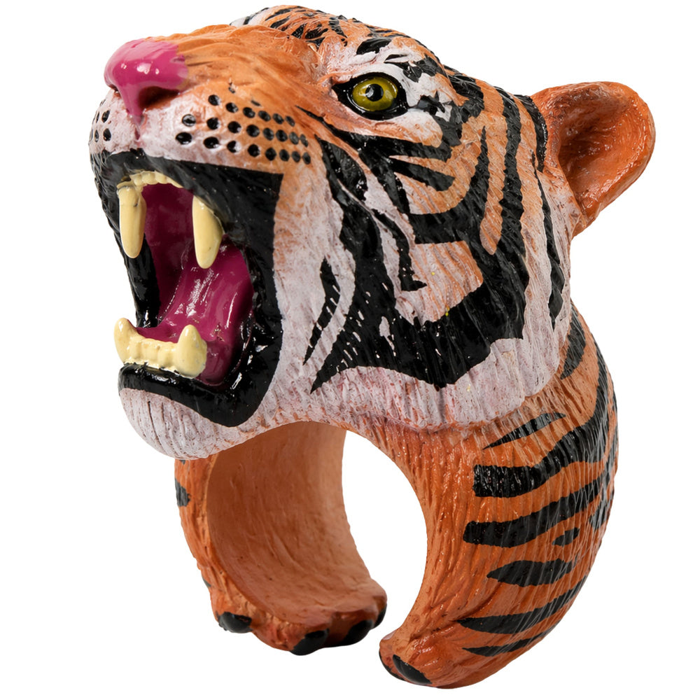 Ring on Hand Educational Animals Bengal Tiger