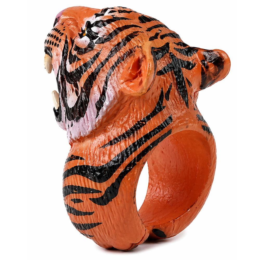 Ring on Hand Educational Animals Bengal Tiger