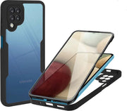Techsuit – ColorVerse 360 ​​Series obostrana zaštitna maska za Samsung Galaxy A12 – crna