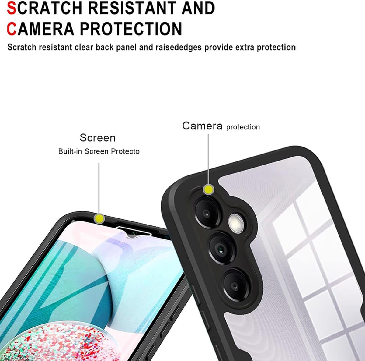 Techsuit – ColorVerse 360 Series obostrana zaštitna maska za Samsung Galaxy A15 4G / A15 5G – crna