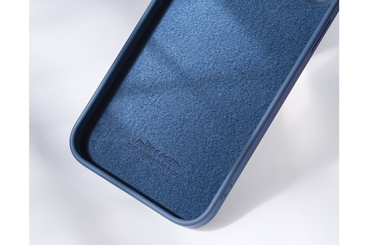 Nillkin CamShield Silky Silicone Case za iPhone 15 Pro Max sa zaštitnikom za kameru - crna