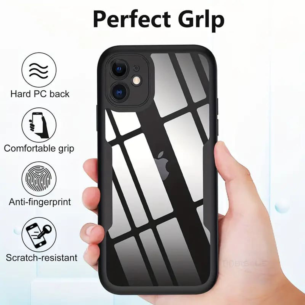 Techsuit – ColorVerse 360 Series obostrana zaštitna maska za iPhone 13 – crna