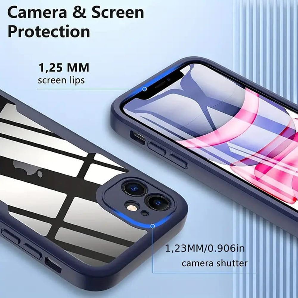 Techsuit – ColorVerse 360 Series obostrana zaštitna maska za iPhone 12 – crna