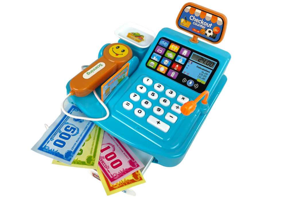 Trgovina za igru za djecu Cash Register - plava