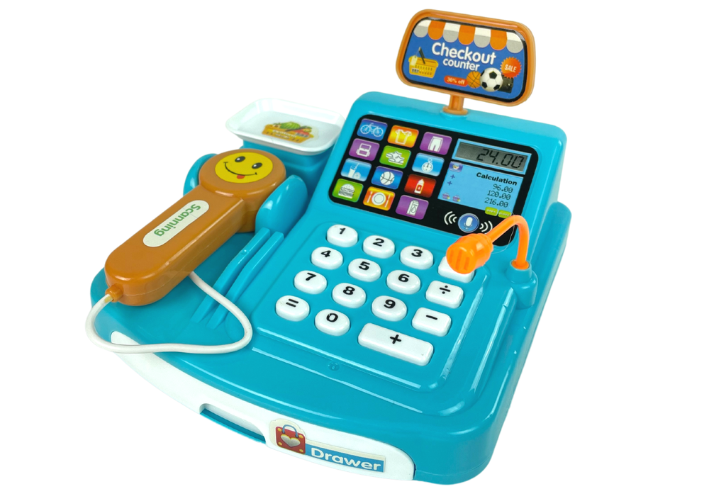 Trgovina za igru za djecu Cash Register - plava