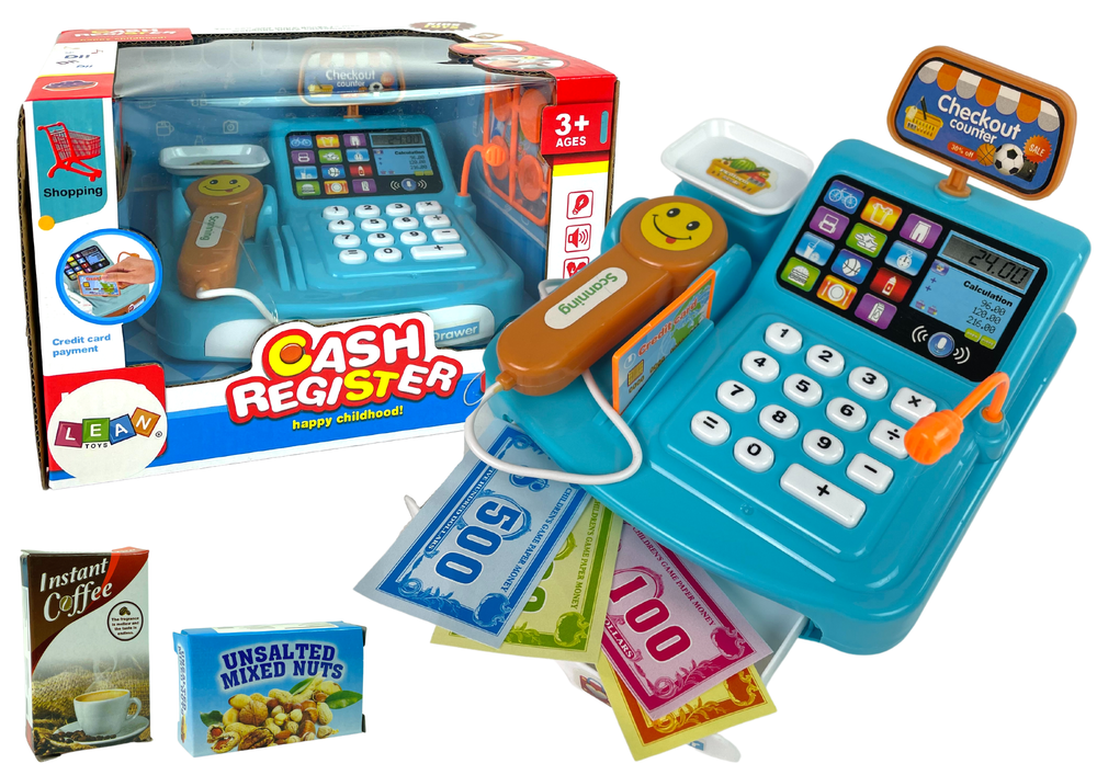 Trgovina za igru za djecu Cash Register - plava