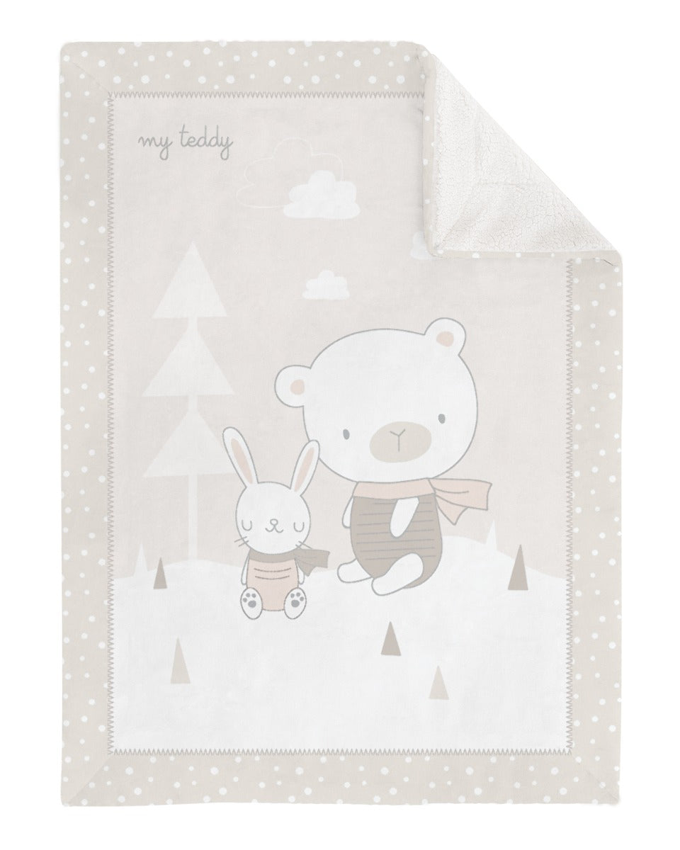 Kikkaboo takaró 110x140 - szuper puha sherpa