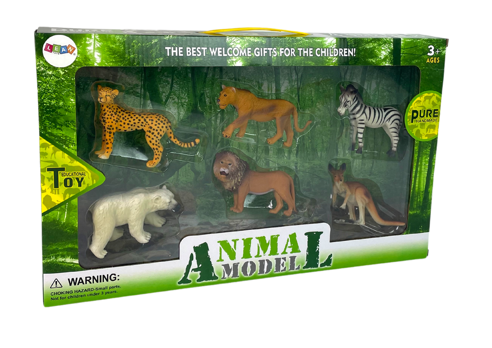 Africa Wildlife Figurine Set Kangaroo Zebra