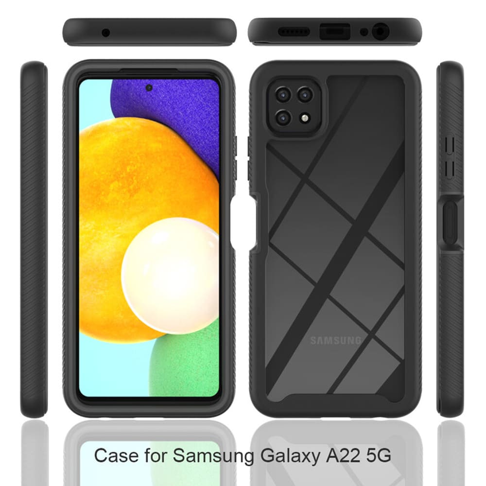 Techsuit - Defense360 Pro + Zaštita ekrana - Samsung Galaxy A22 5G - crna