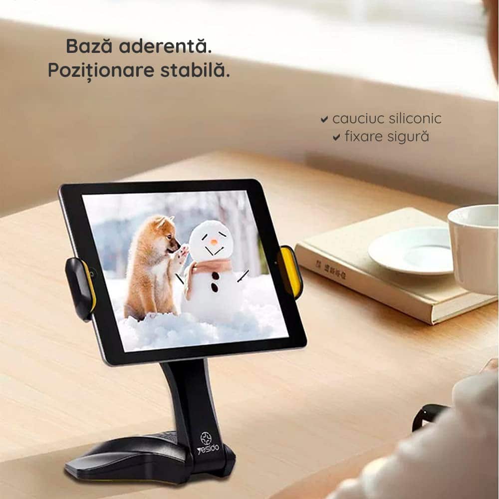 Yesido - Stolni držač (C21) - za telefon, tablet 6.5 - 10" - crni