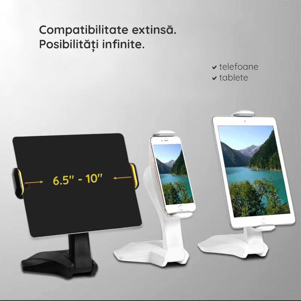 Yesido - Stolni držač (C21) - za telefon, tablet 6.5 - 10" - crni
