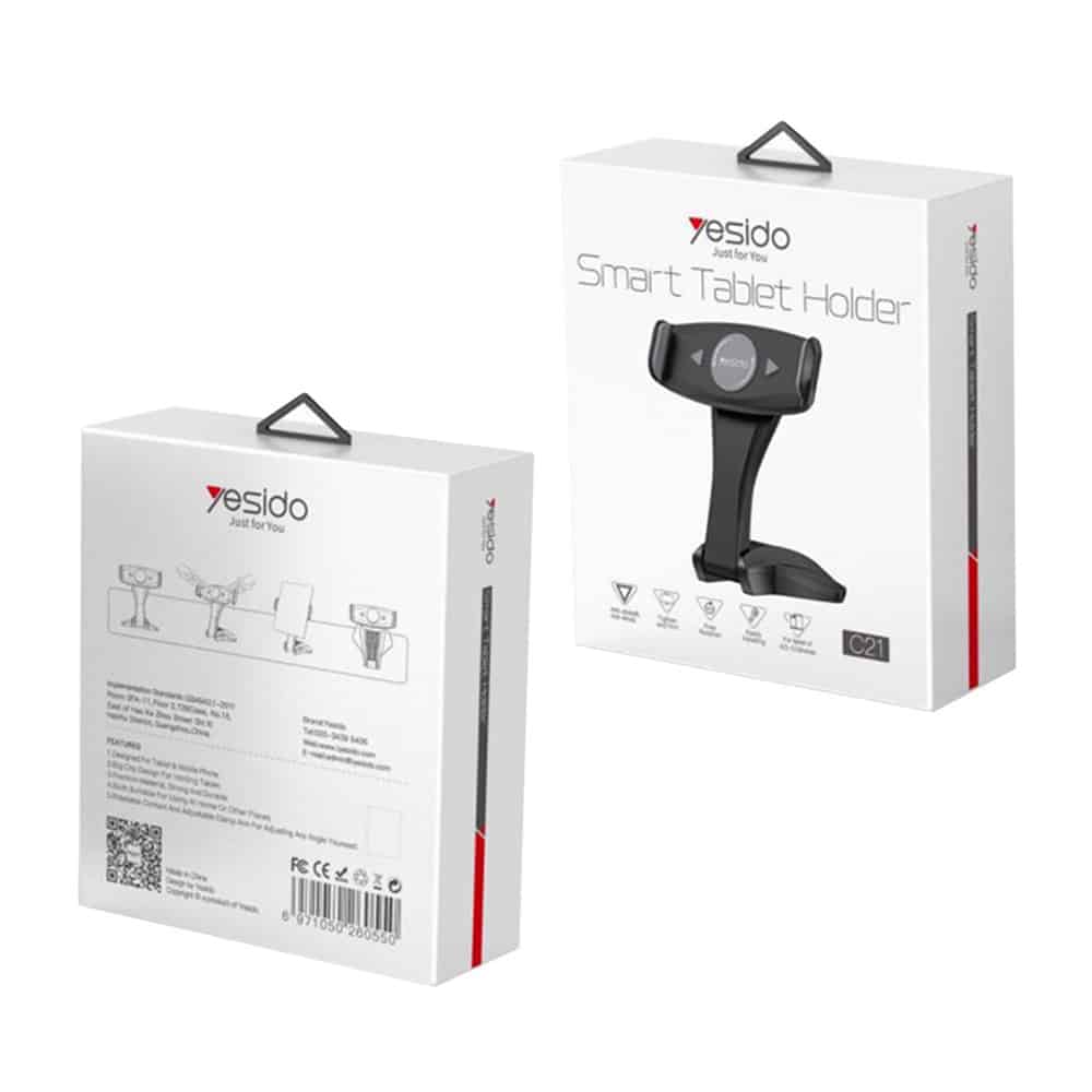 Yesido - Stolni držač (C21) - za telefon, tablet 6.5 - 10" - crni