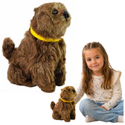 Interactive Plush Dog Soft fur Stroke its head and learn its functions