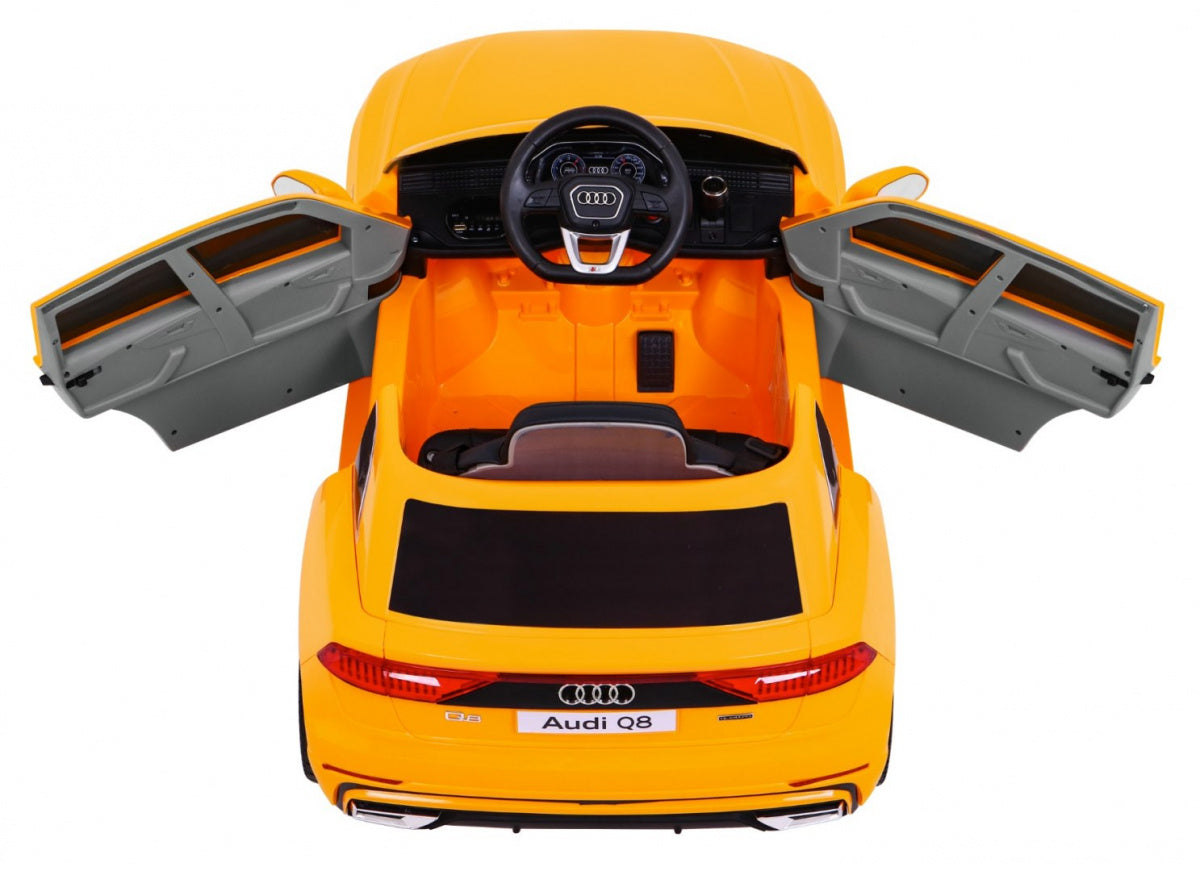 Licencirani auto na akumulator Audi Q8 LIFT - žuti