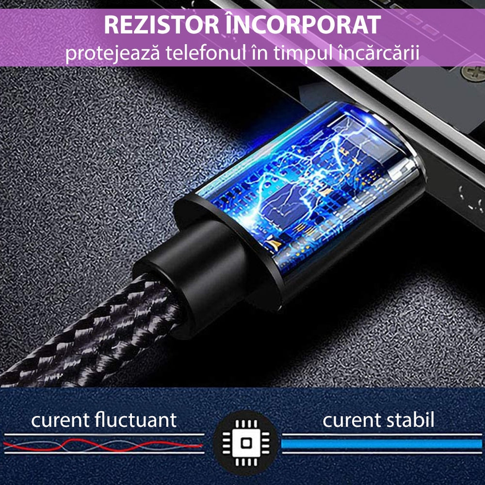 Yesido - podatkovni kabel (CA-55) - Type--C na Type-C, 45W, 3A, 1,2 m - crni