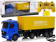 Licencirani kamion s kontejnerom na daljinsko upravljanje Mercedes Arocs 1:20- plavo/žuti - 58 cm