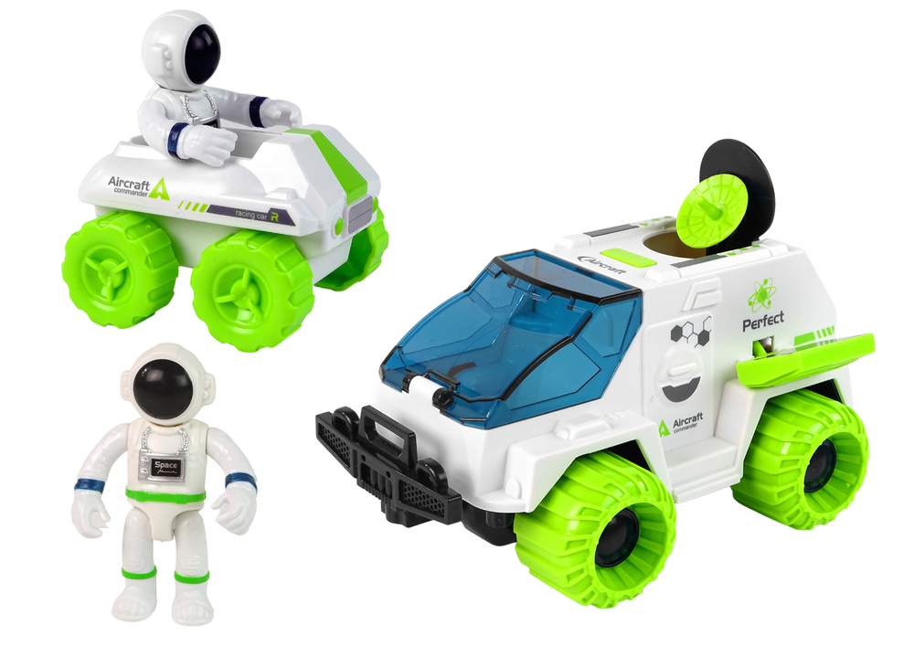 Set svemirskih vozila 6 u 1 Rover - zeleno/bijeli