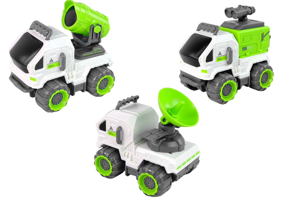 Set svemirskih vozila 6 u 1 Rover - zeleno/bijeli