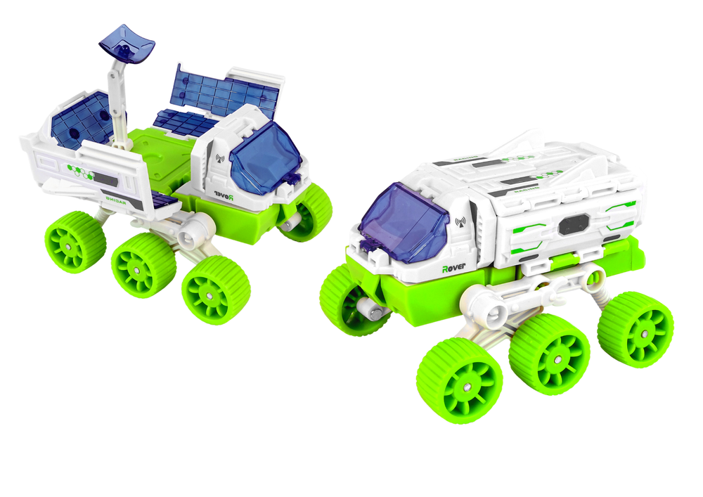 Set svemirskih vozila 6 u 1 Rover - zeleno/bijeli