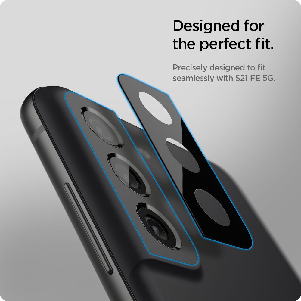 SPIGEN OPTIK.TR ZAŠTITNIK ZA KAMERU 2 KOM SET ZA SAMSUNG GALAXY S21 FE CRNI