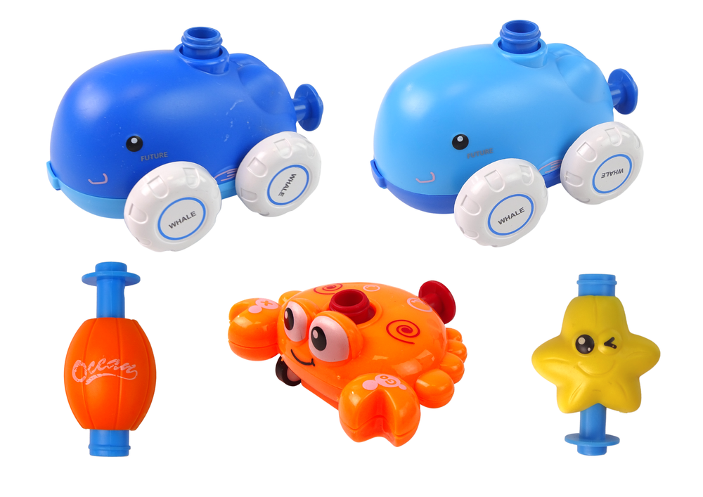Aerodinamični automobil za lansiranje balona s dupinima - plavi