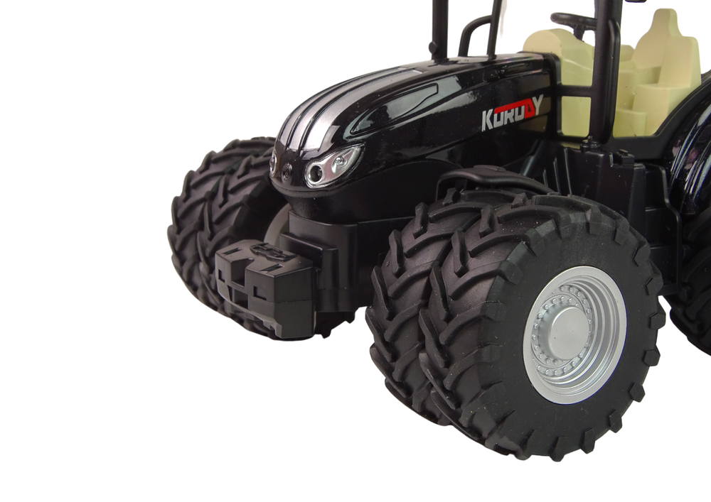 Metalni traktor na daljinsko upravljanje 2.4G - crni