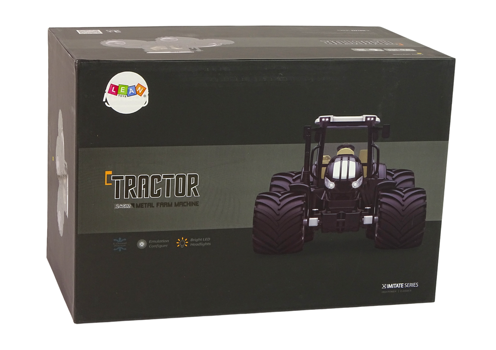 Metalni traktor na daljinsko upravljanje 2.4G - crni