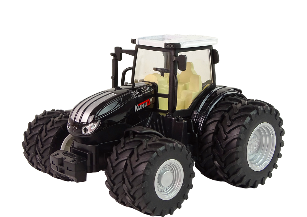 Metalni traktor na daljinsko upravljanje 2.4G - crni