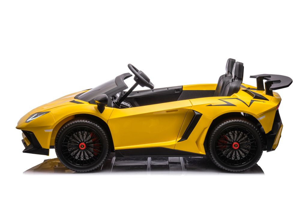 Licencirani auto na akumulator Lamborghini XXL A8803 24V - dvosjed - žuti