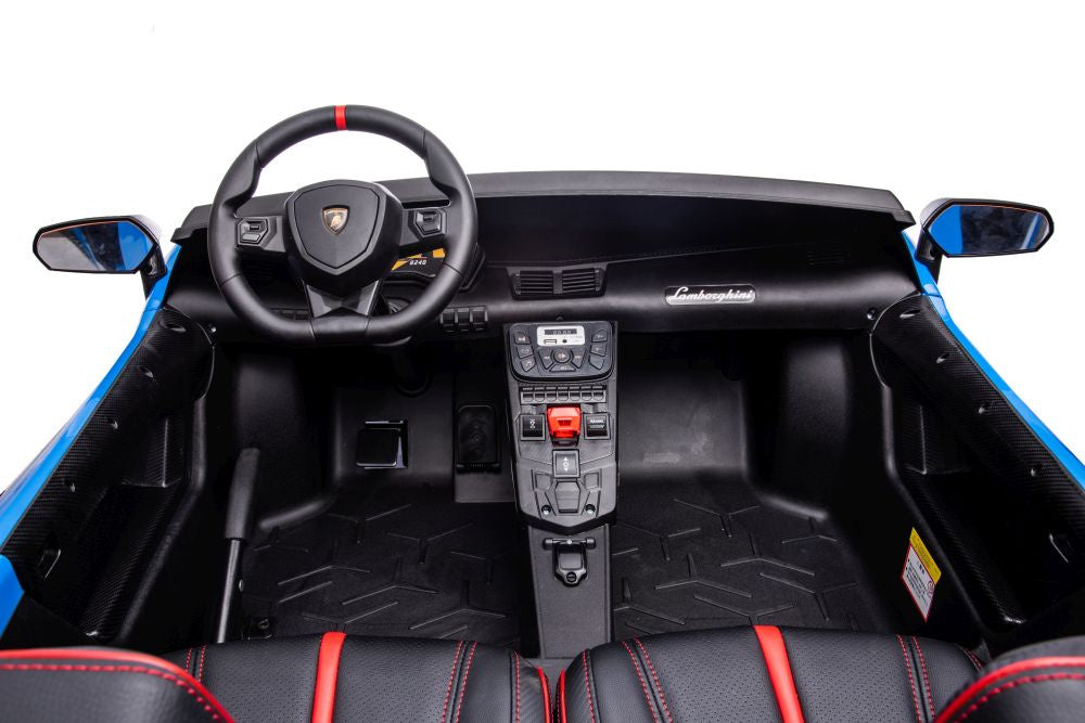 Licencirani auto na akumulator Lamborghini XXL A8803 24V - dvosjed - plavi