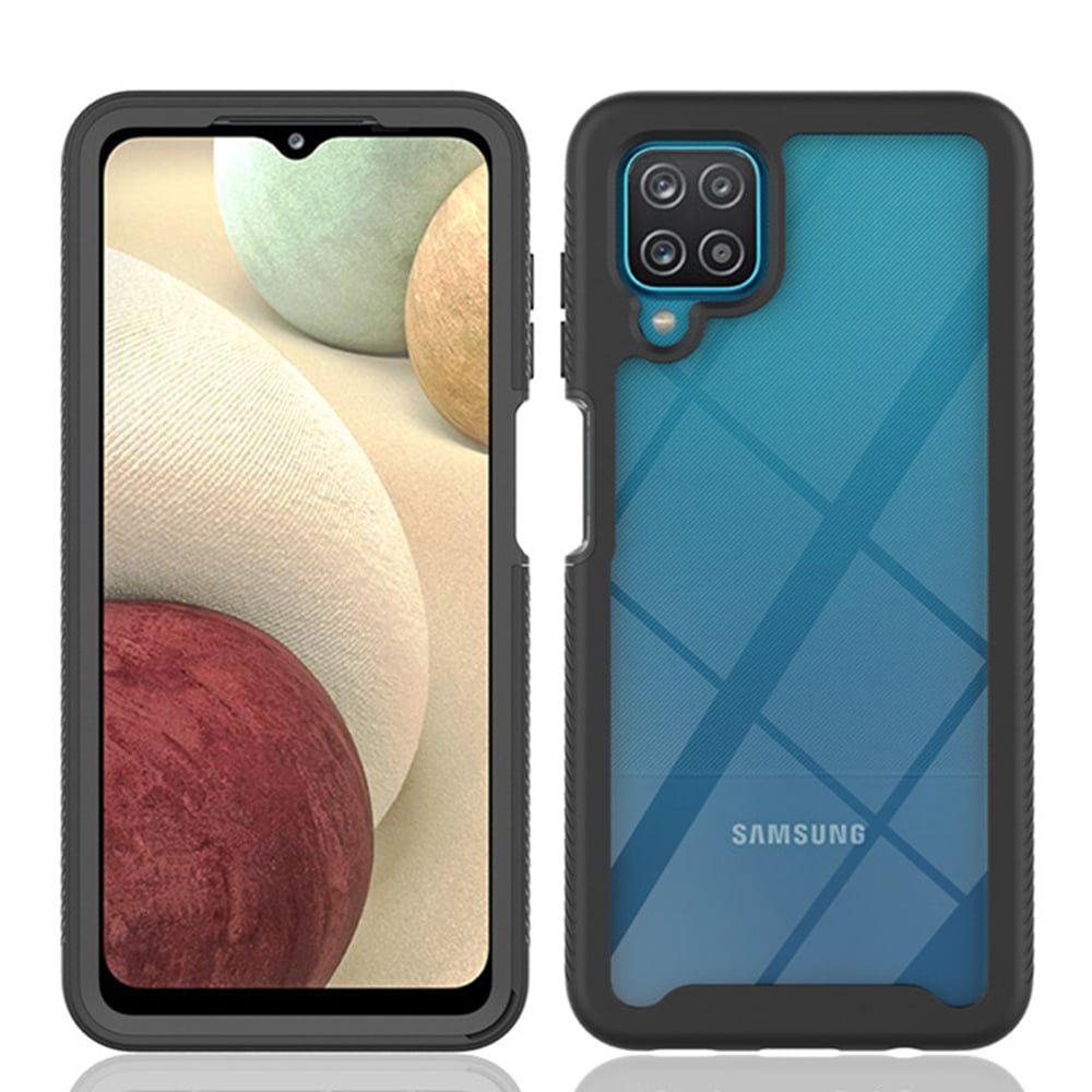Techsuit – Defense360 Pro + Screen Protector – Samsung Galaxy A12 - crna
