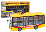 Dupli autobus za igru sa zvučnim i svjetlosnim efektima 1:16 - žutii
