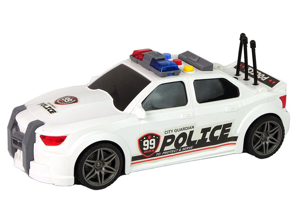 Sportski automobil za igru Policija 1:16 - bijela