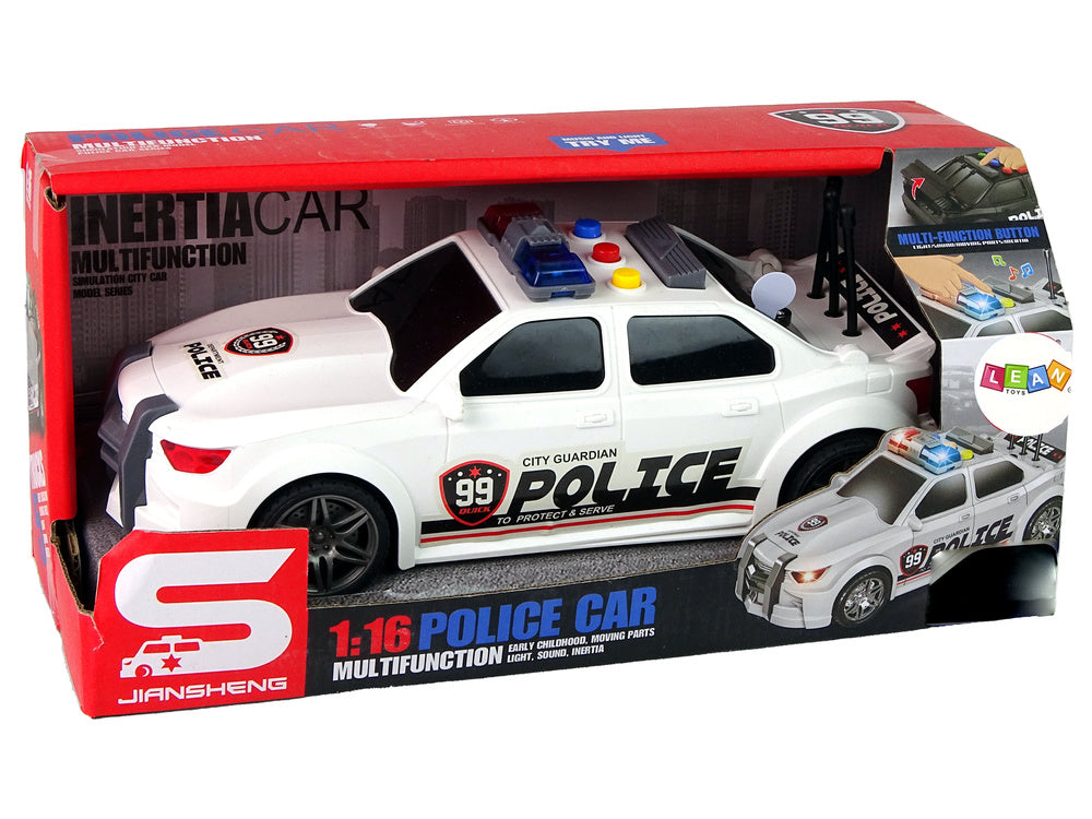 Sportski automobil za igru Policija 1:16 - bijela