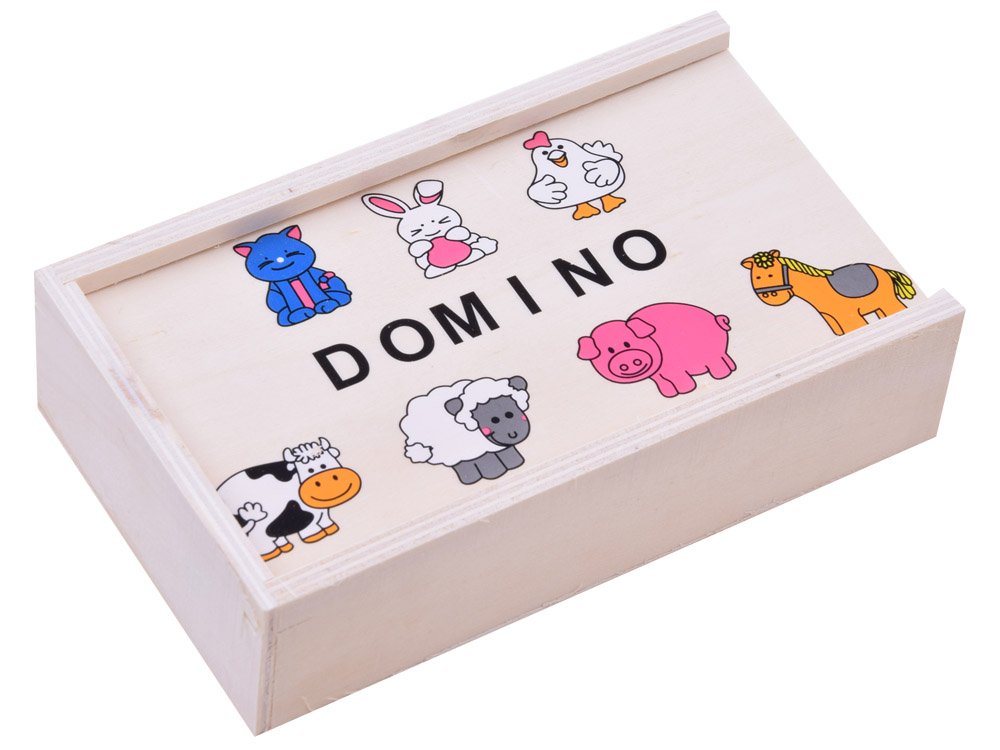 Dječje drvene domine sa životinjama