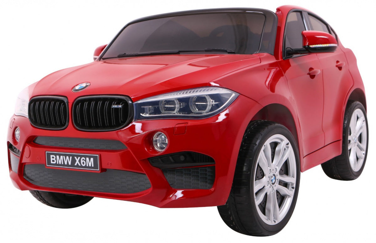 Licencirani auto na akumulator BMW X6M XXL - DVOSJED - crveni/lakirani