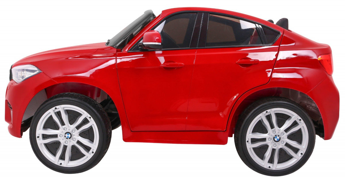 Licencirani auto na akumulator BMW X6M XXL - DVOSJED - crveni/lakirani