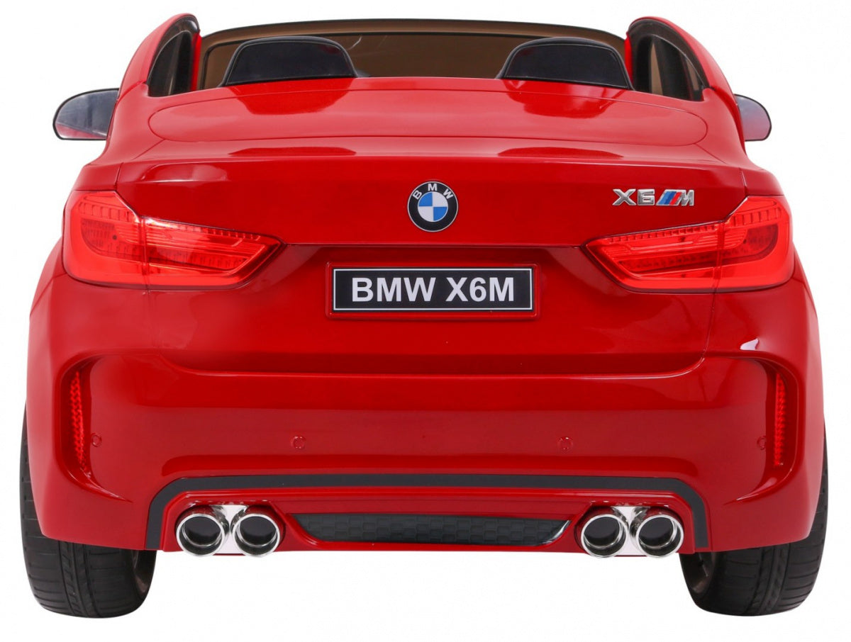Licencirani auto na akumulator BMW X6M XXL - DVOSJED - crveni/lakirani