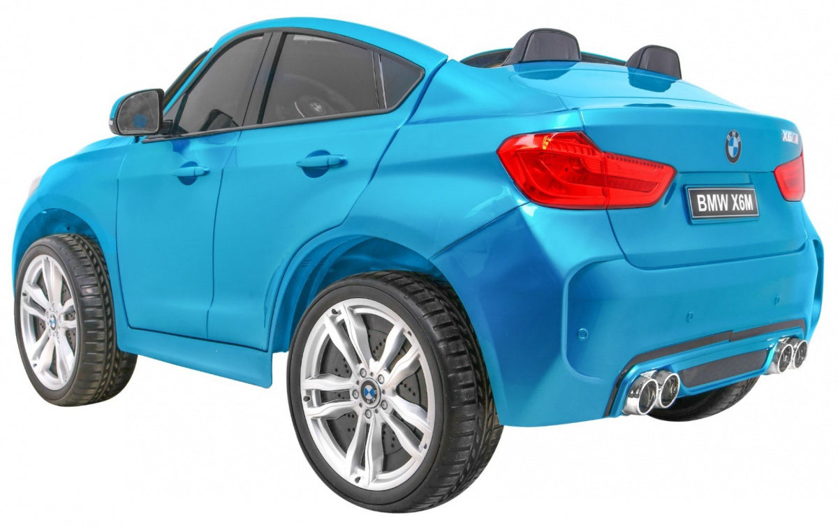 Licencirani auto na akumulator BMW X6M XXL - DVOSJED - plavi/lakirani