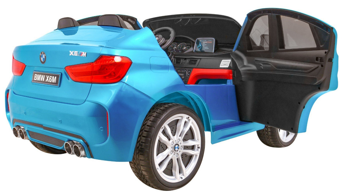 Licencirani auto na akumulator BMW X6M XXL - DVOSJED - plavi/lakirani