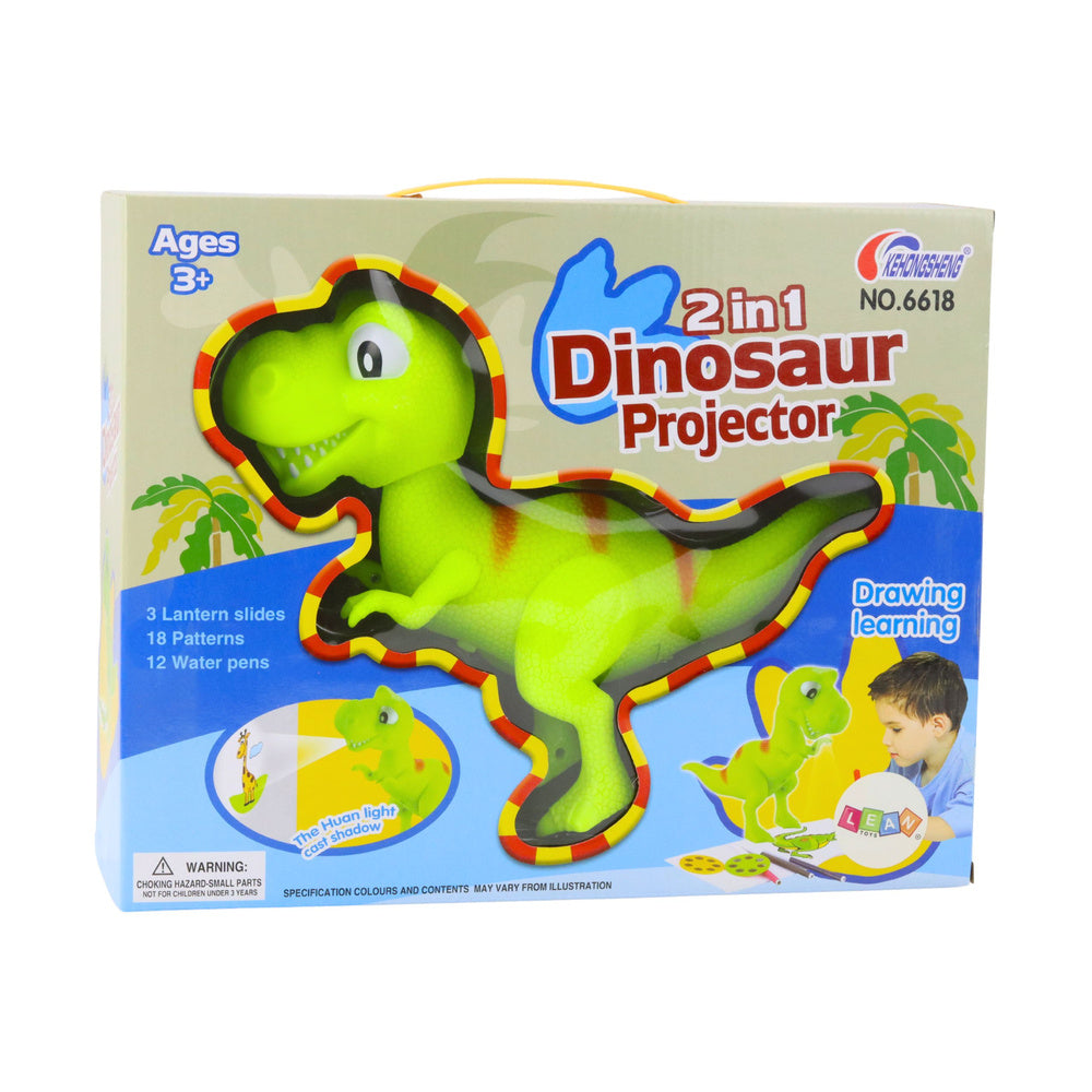 Projektor u obliku dinosaura s 18 različitih motiva - zeleni
