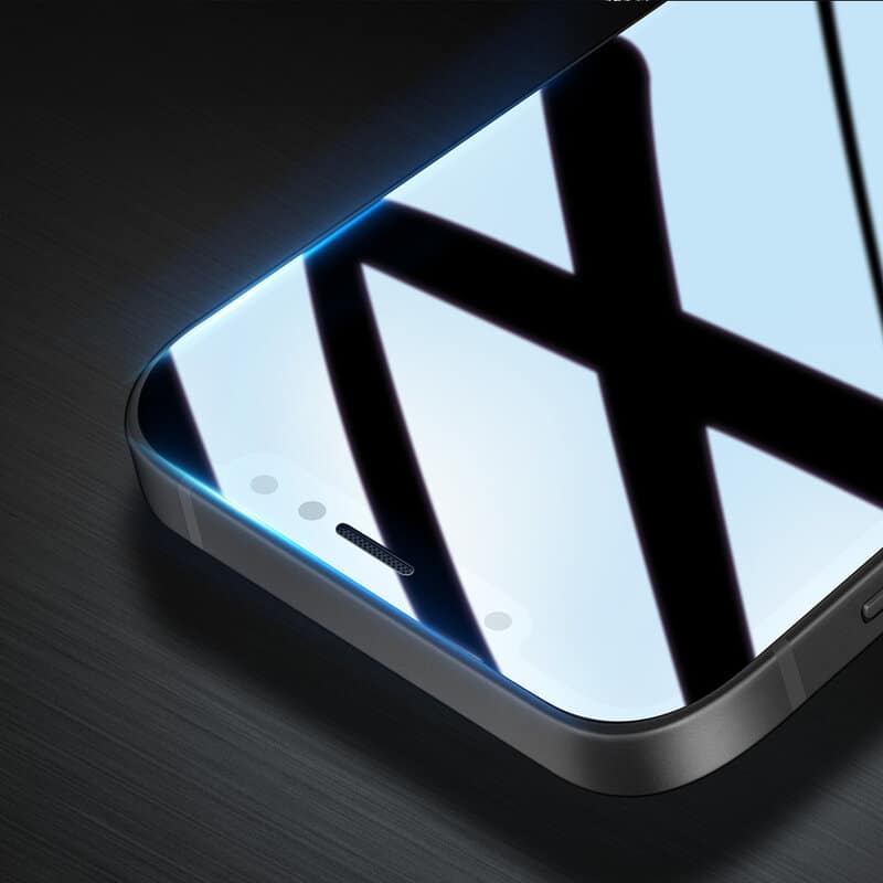 Mocolo - 3D zakrivljeno potpuno ljepljivo staklo za iPhone 12 / 12 Pro - crno