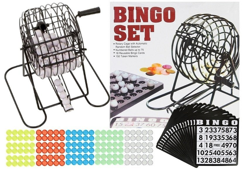Metalni bingo sa karticama i brojevima - Lottery