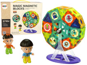 Magnetic bricks 3D Devil's Mill Carousel 71 pieces