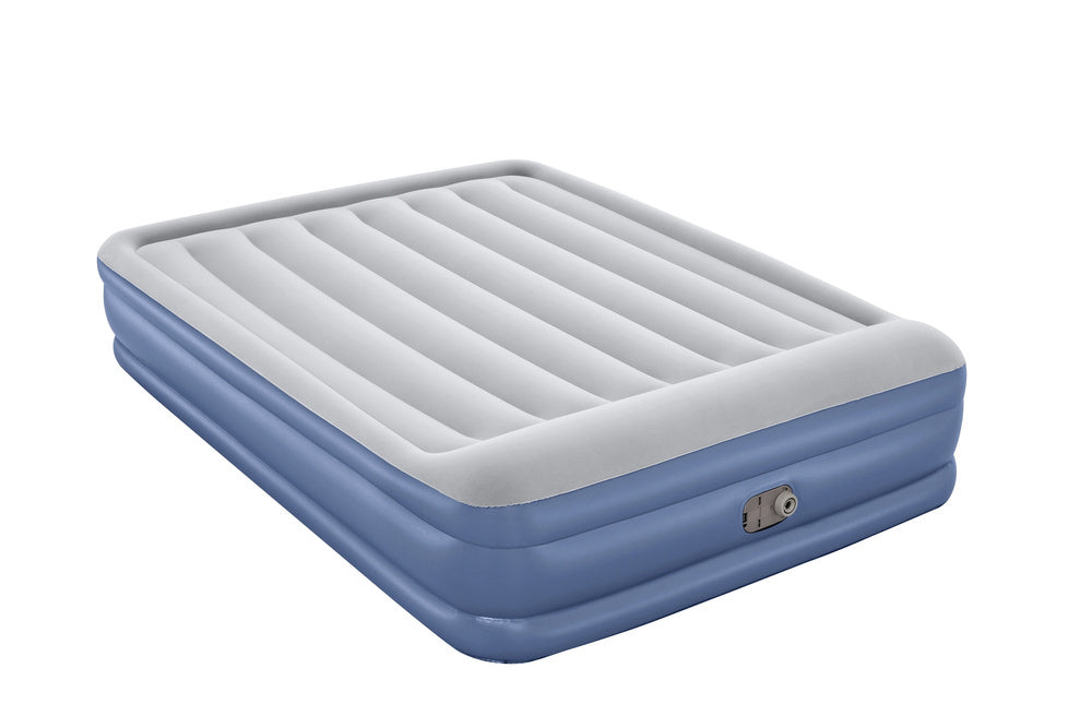 Dupli madrac na napuhavanje 203 x 152 x 46 cm Bestway 67630 - sivo/plavi