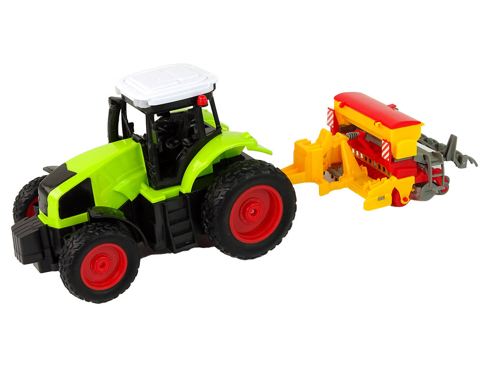 Traktor na daljinsko upravljanje u omjeru 1:16 sa priključkom - zeleni
